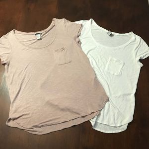 2 for 1 H&M pocket t shirts